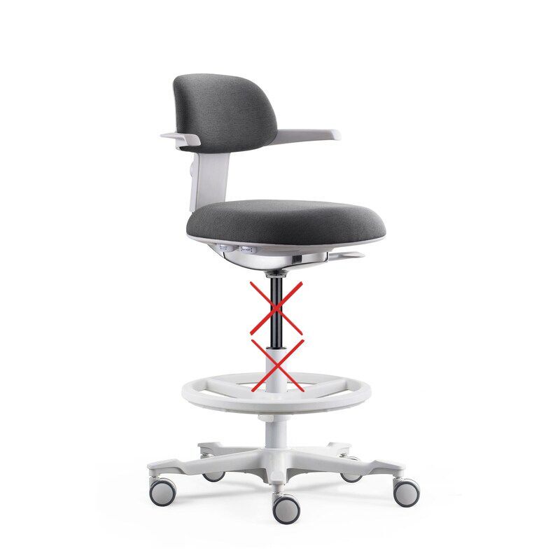 hjh OFFICE Arbeitsstuhl TOP WORK 40 W Stoff Armlehnen Bürostuhl ergonomisch grau - 4064323108054