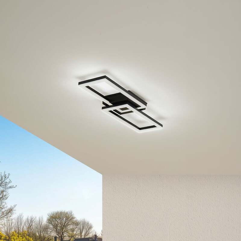 Lindby Deckenleuchte Außenleuchte LED Lampe Finian dimmbar schwarz weiß - 4251911787160
