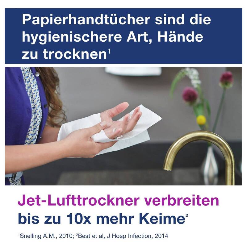 Tork Papierhandtuchspender Xpress Mini H2 Hygienespender weiß 302x295mm 1 Stück - 7322540349184