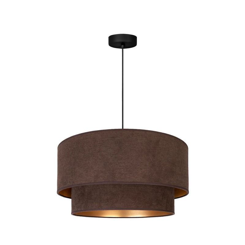 Pendellampe Boho Hängelampe Leuchte E27 LED braun gold Ø45cm 25cm Höhe 1,1kg - 0000010059321