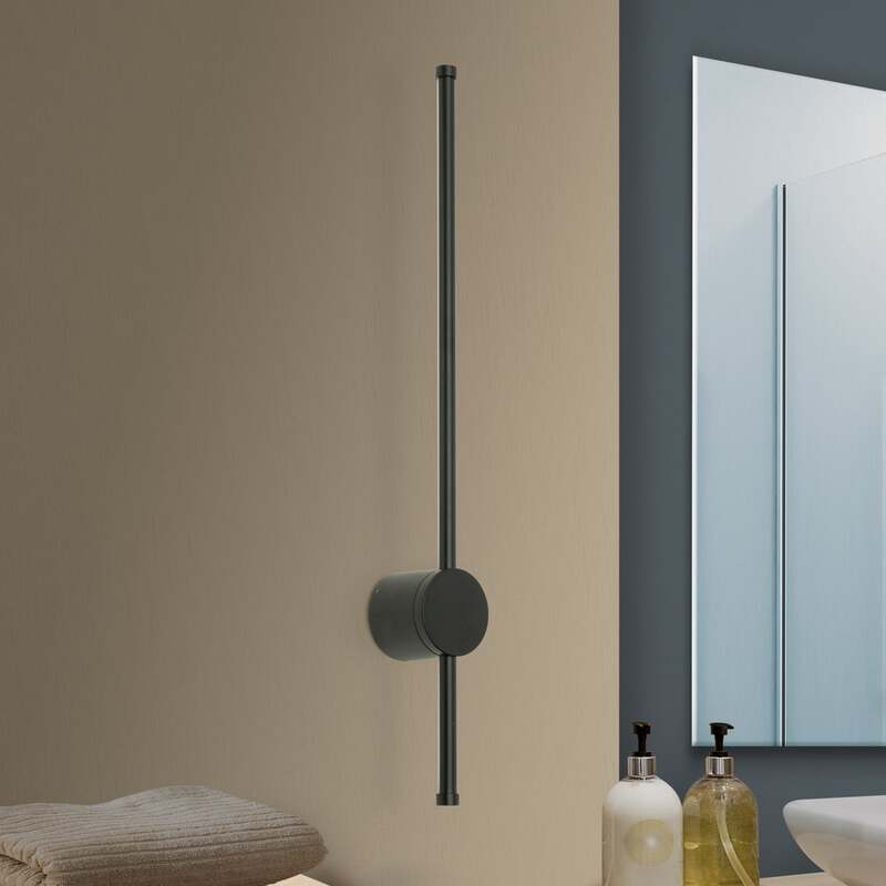 Orion Wandleuchte Wandlampe LED Ferdinand IP54 schwarz 65 cm Lampe Leuchte 12 W - 9003090275717
