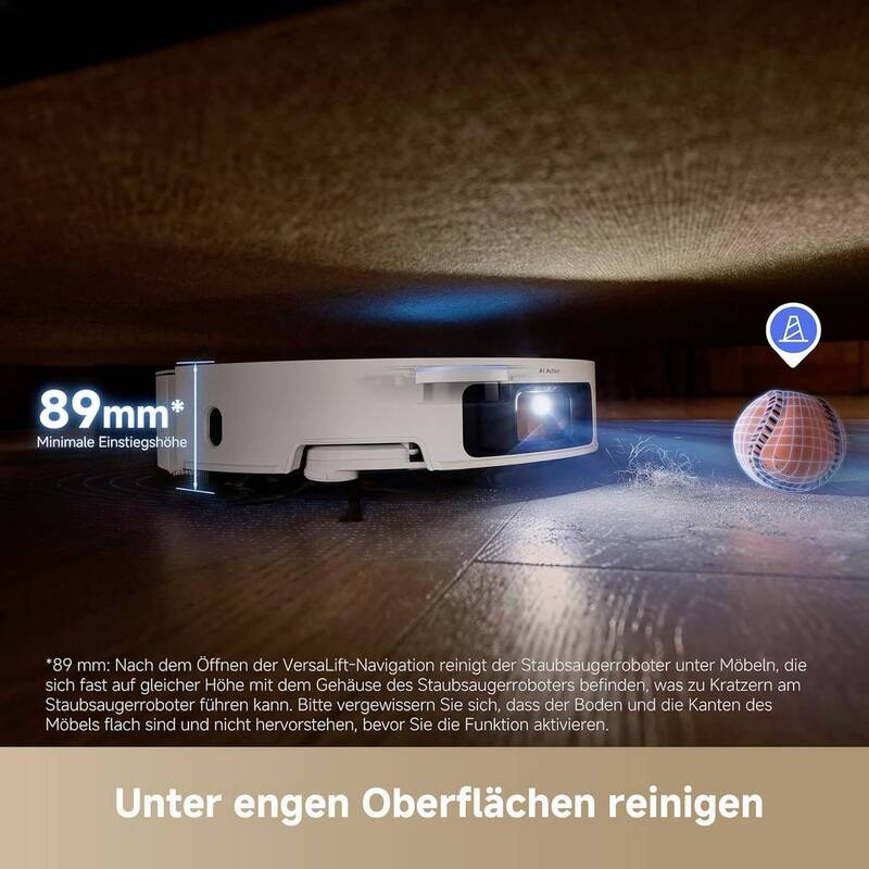 Dreame Saugroboter X50 Ultra Weiß 6400 mAh 220 Min Laufzeit 205 m² Reinigung - 6977328065025