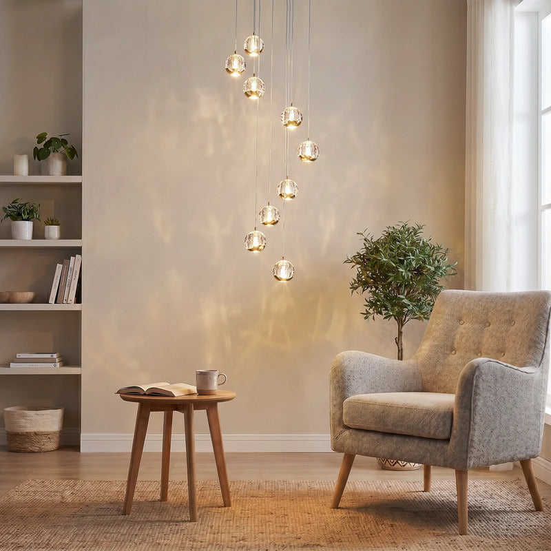 Lucande Hängelampe Hängeleuchte Hayley LED Pendelleuchte Lampe gold Ø40cm - 4251096583427