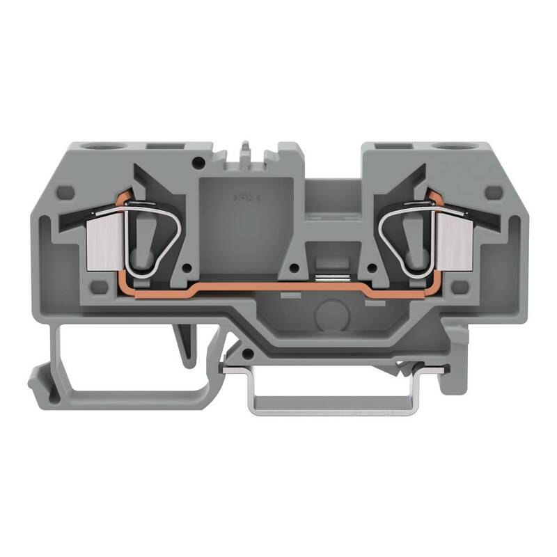 WAGO 282-901 Durchgangsklemme Klemme 8 mm Zugfeder Belegung L Grau 50 St - 4044918445801
