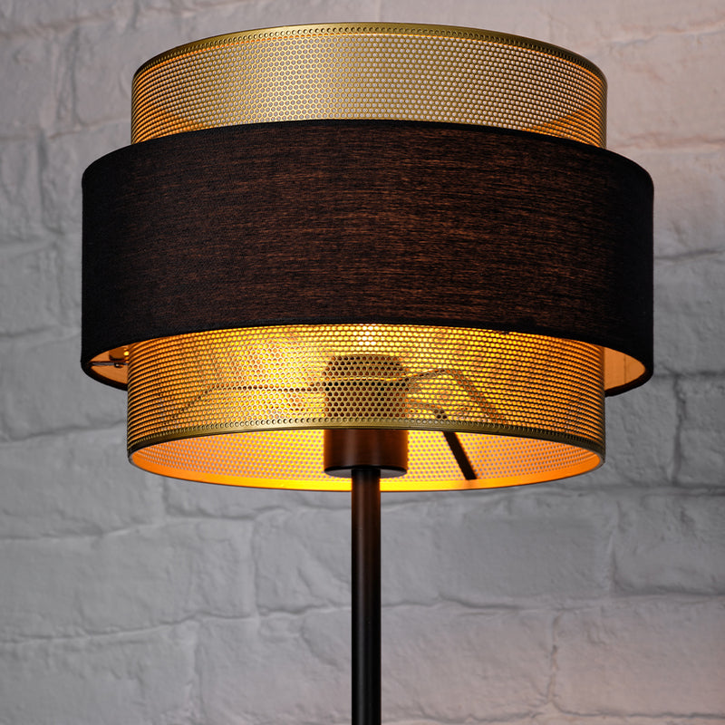 OSRAM Stehleuchte Standlampe Leuchte Hornet Decor E27 LED Schwarz Gold Lampe - 4058075847927