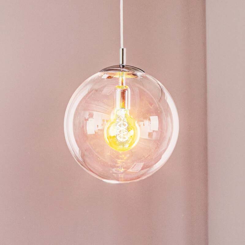 Hängelampe 562 LED Hängeleuchte Pendellampe dimmbar chrom klar Ø30cm 90cm - 5904798618667