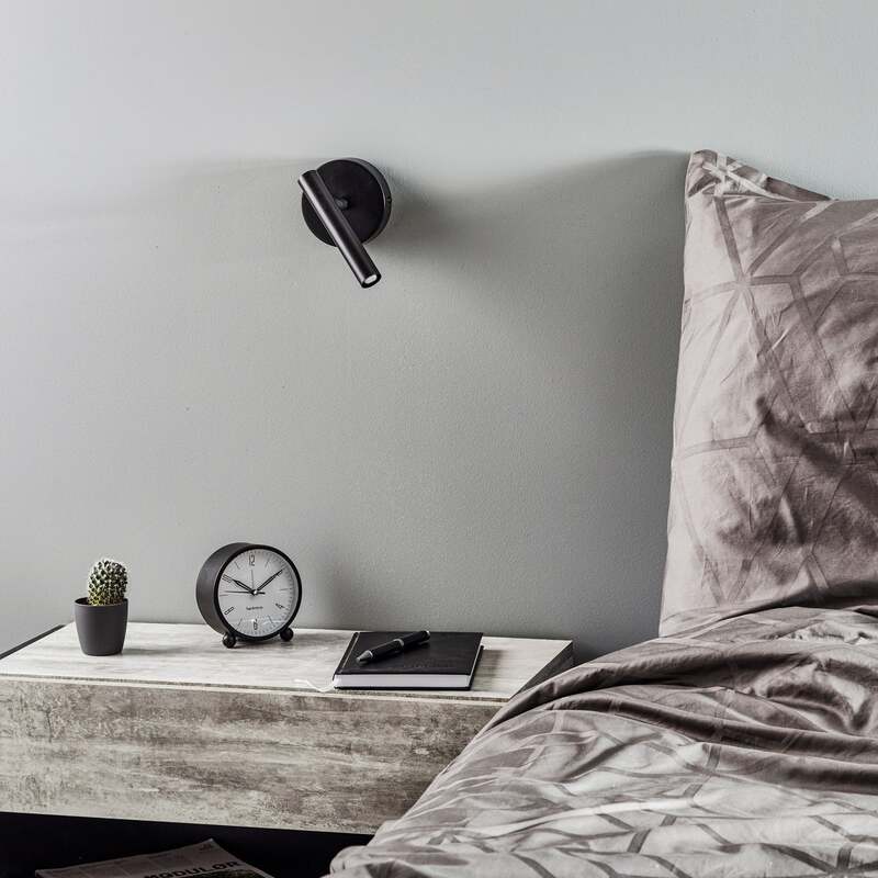 Wandleuchte Sopel LED Wandlampe dimmbar schwarz Stahl 15x10cm moderne Leuchte - 5907554411267