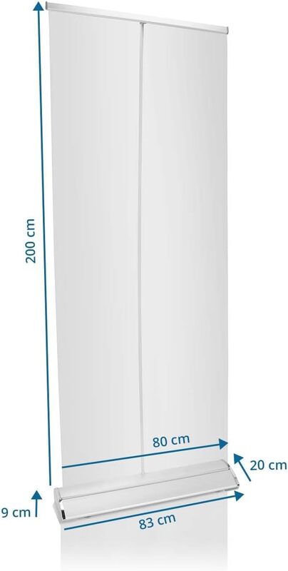 hjh OFFICE Hygieneschutz Trennwand CLEANUP STAND 80x200 Spuckschutz190 - 830109