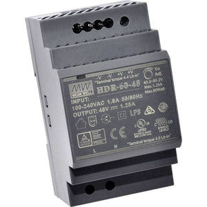 B-Ware Mean Well Hutschienen-Netzteil HDR-60-12 12V DC 4.5A 54W Stromversorgung 1x