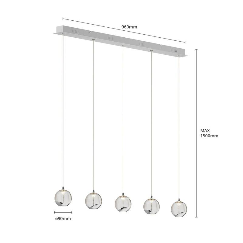 Lucande LED-Pendelleuchte Hayley Wohnzimmerleuchte Pendelleuchte Dekoleuchte 899 - 8502193124968