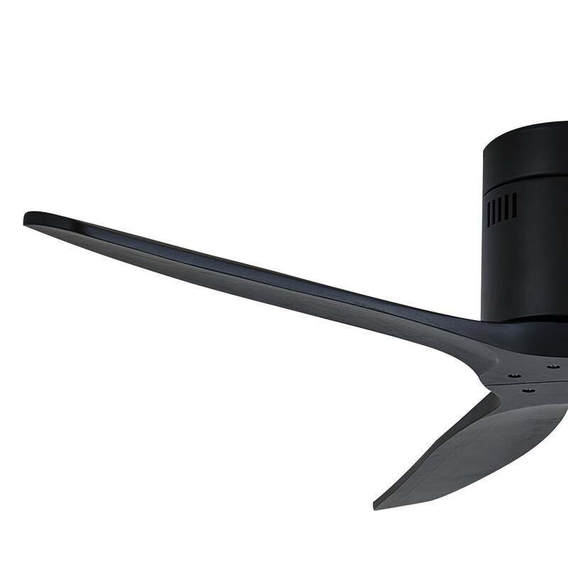 Lucande Deckenventilator Vindur schwarz 132cm leise mit Fernbedienung - 4251911779851