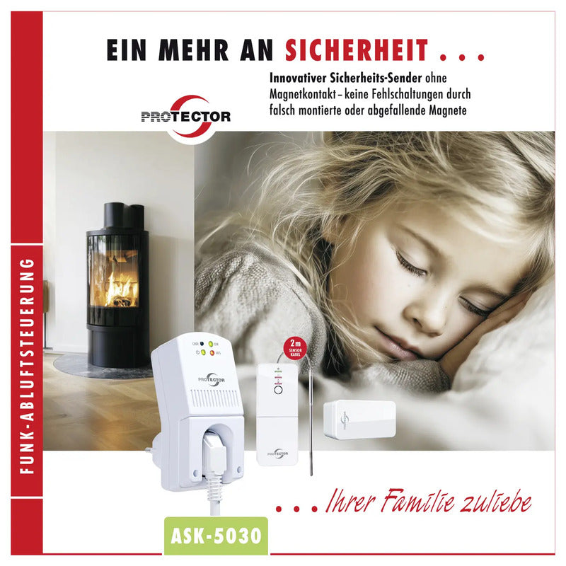 Protector Funk-Abluftsteuerung ASK-5030 1800W Heizungssteuerung sicher - 4260070563058