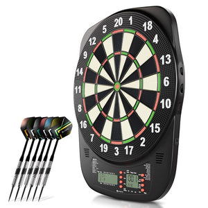 B-Ware Elektronische Dartscheibe E-Dartscheibe LCD-Display USB-C Anschluss 18 Pfeile