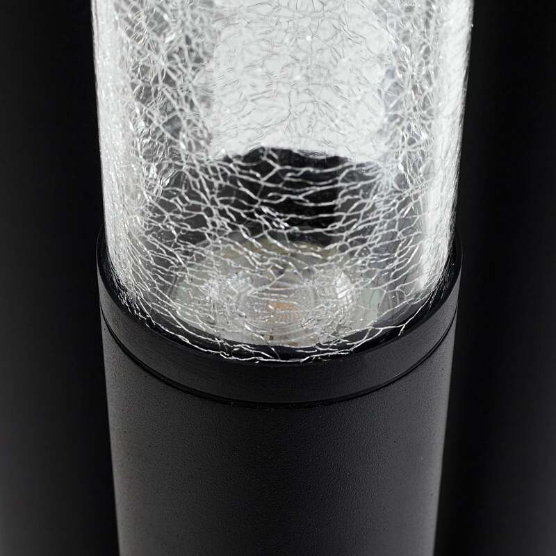 Lindby Wegeleuchte Gavros schwarz 3-flammig Aluminium 132,5 cm IP44 Dimmbar - 4255830900419