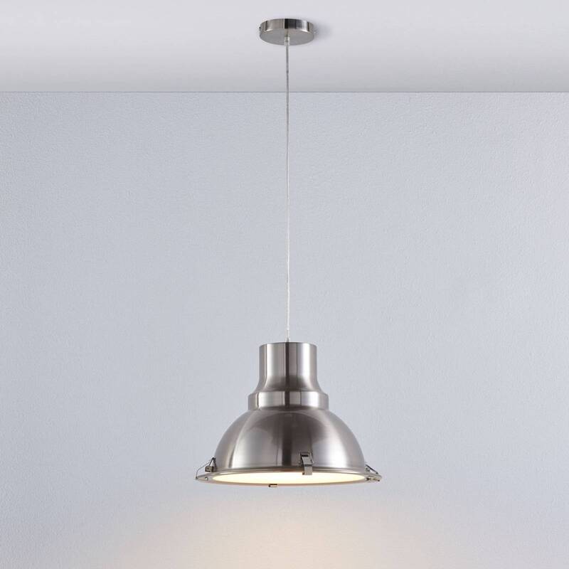 Lindby Pendelleuchte Letty Hängelampe Deckenlampe Leuchte E27 Industriell nickel - 4251096524628