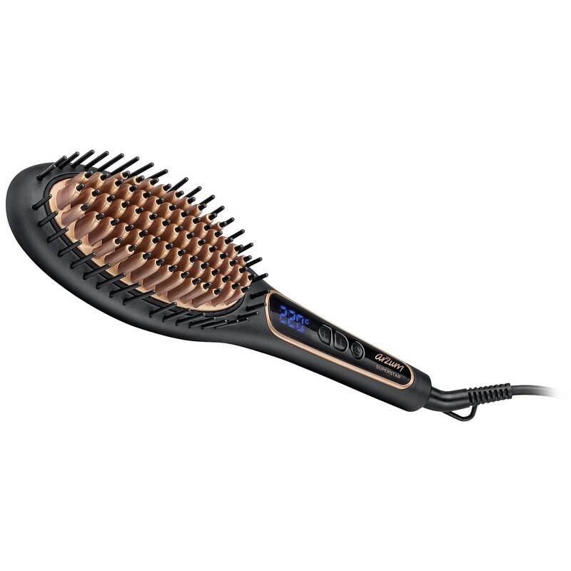 arzum AR5036 Glättungsbürste Haarglätter Bürste Glätteisen Schwarz Haarstyling - 8693184955826