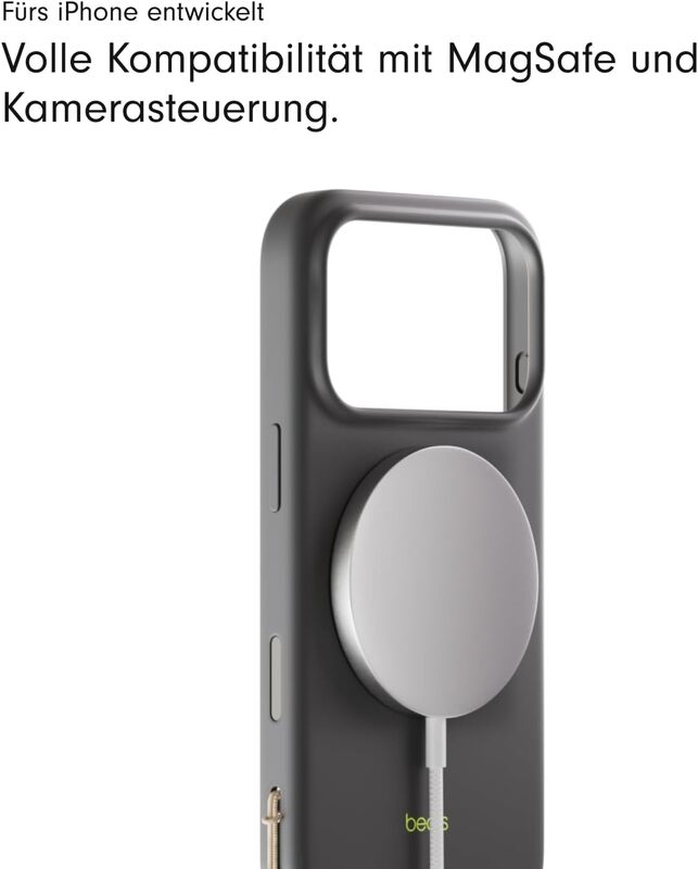 Beats Hülle Tasche iPhone 17 Pro Max MagSafe Ständer Trageschlaufe Granitgrau - 0195950727906