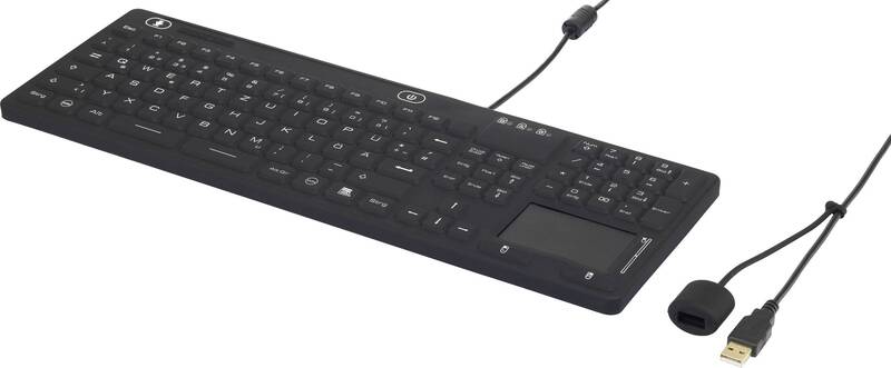 Renkforce Tastatur Spritzwassergeschützt Staubgeschützt Touch-Oberfläche 3 STÜCK - 4016139053905