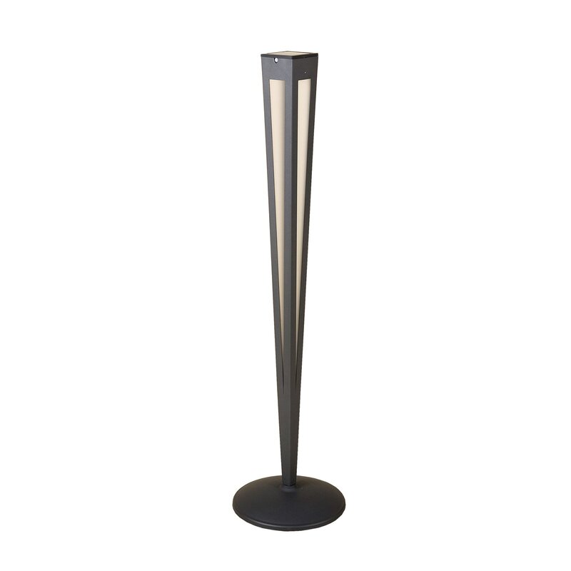 Les Jardins LED Solarfackel Gartenleuchte Sensor Tinka grau 120 cm Außenbereich - 3561615555271