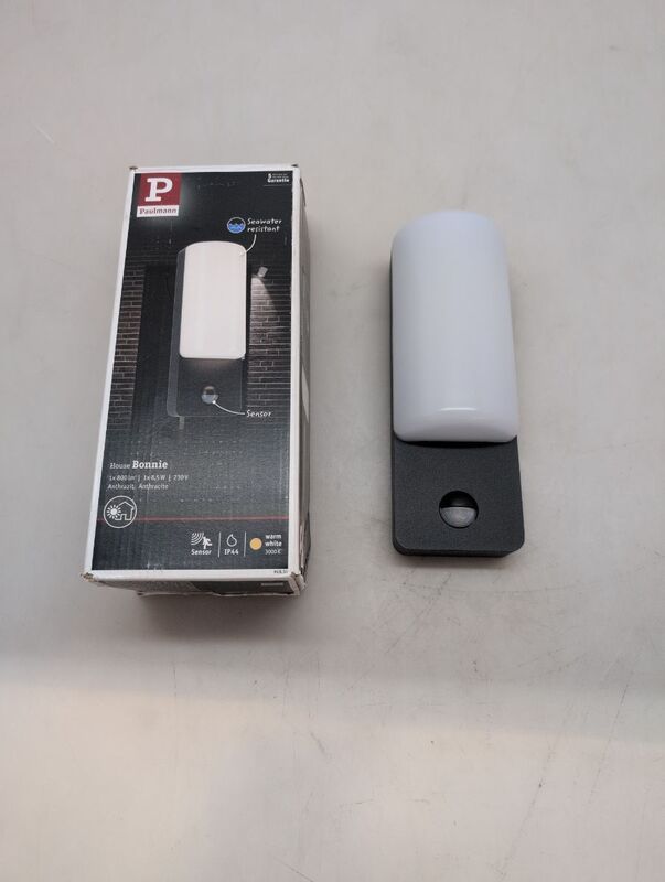 Paulmann Außenwandleuchte anthrazit LED Leuchte Bonnie mit Bewegungsmelder IP44 - 4000870948514