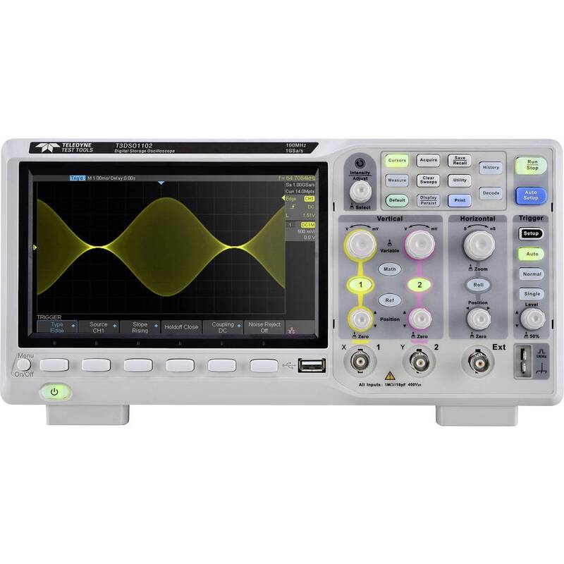 Teledyne LeCroy T3DSO1102 Digital-Oszilloskop 100 MHz 1 GSa/s 14 Mpts 8 Bit - 4053199907960