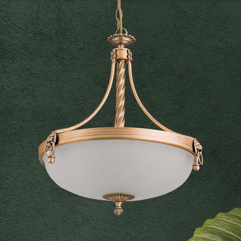 Hängeleuchte Rocca LED Pendelleuchte dimmbar bronze weiß 50cm 3-flammig 44cm - 9003090248865