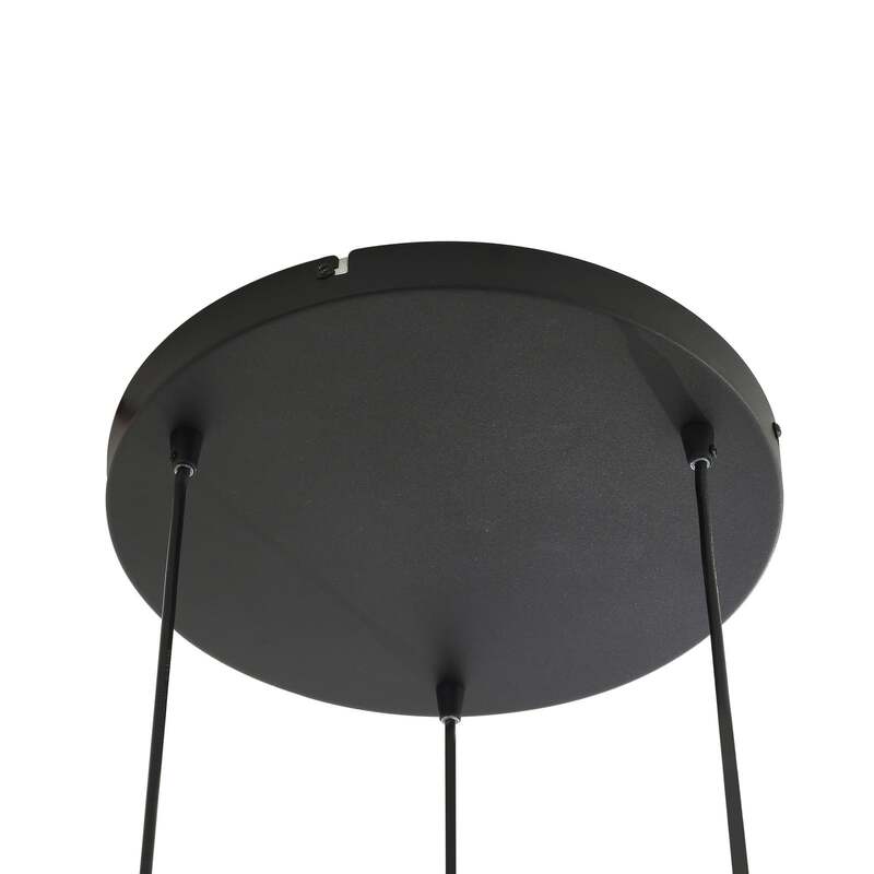 Lindby Hängeleuchte Marla rauchgrau 50 cm dimmbar E27 3x15W IP20 - 4251911797138