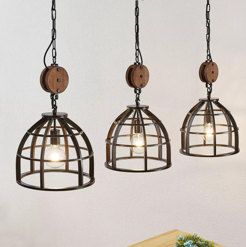 Lindby Maximilia Käfig-Pendelleuchte Pendelleuchte Hängeleuchte Lampe dreiflammi - 4251096565812