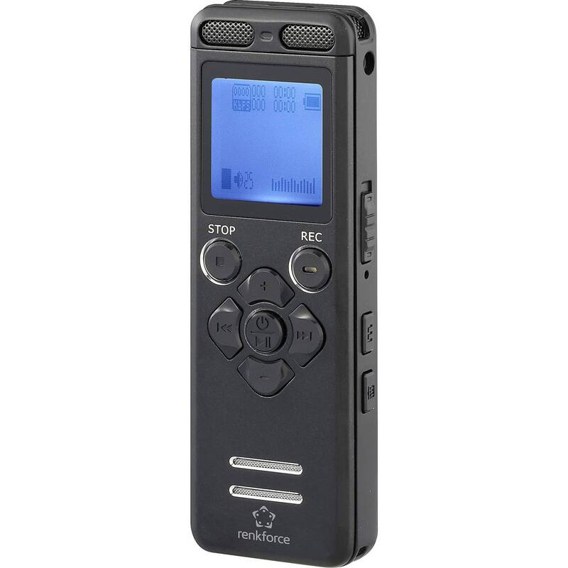 Renkforce RF-DVR-E36 Digitales Diktiergerät 25h Aufzeichnung Geräuschunterdrü... - 4064161394374