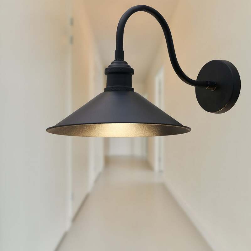 ROYALTECH Wandleuchte Christer LED Wandlampe dimmbar schwarz Metall 24x36cm - 8682835456201