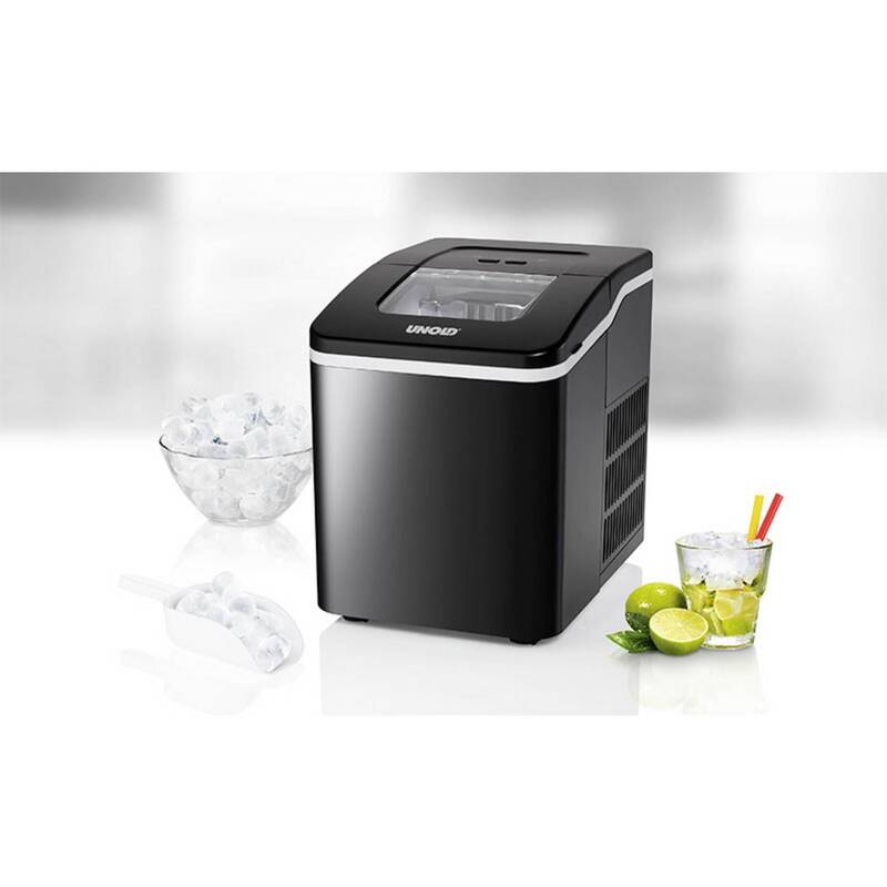 Unold Eiswürfelbereiter Freeze 1,6l Eiswürfelmaschine 120W schwarz Eisschaufel - 4011689489358