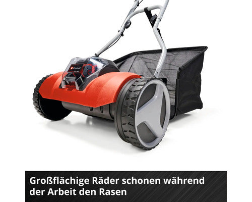 Einhell Akku Rasenmäher GE-HM 18/38 Li Mäher Handrasenmäher ohne Akku rot - 4006825641639