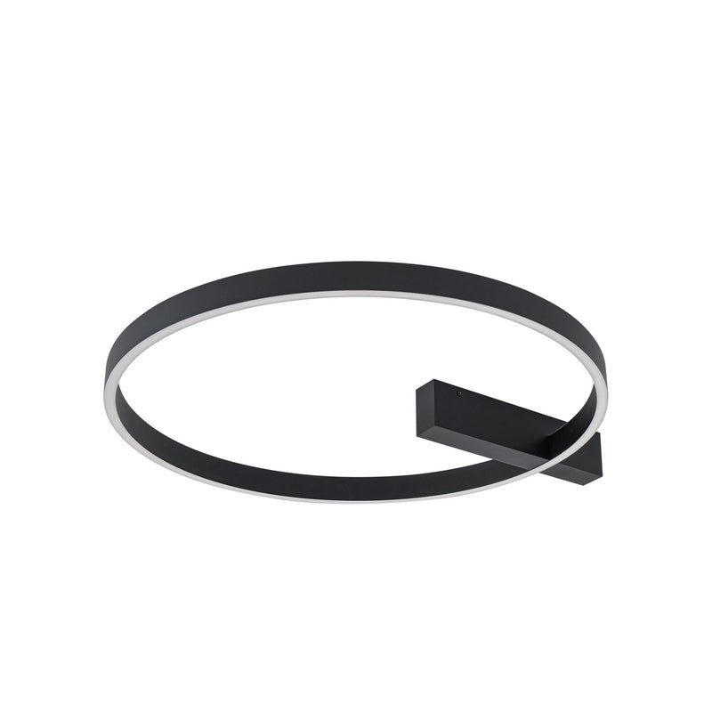 Lucande Deckenlampe Deckenleuchte LED Isalin schwarz dimmbar CCT 60 cm - 4255830903113