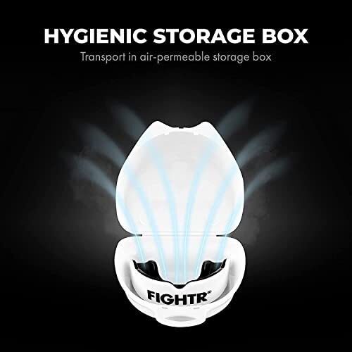 FIGHTR Premium Mundschutz Sport-Mundschutz Boxen MMA weiß Hygienebox 2er Set - 4260723850429