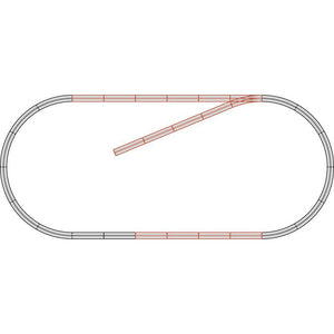 B-Ware Roco geoLINE (mit Bettung) H0 Ergänzungs-Set 61101 Gleise Gleisset Gleis