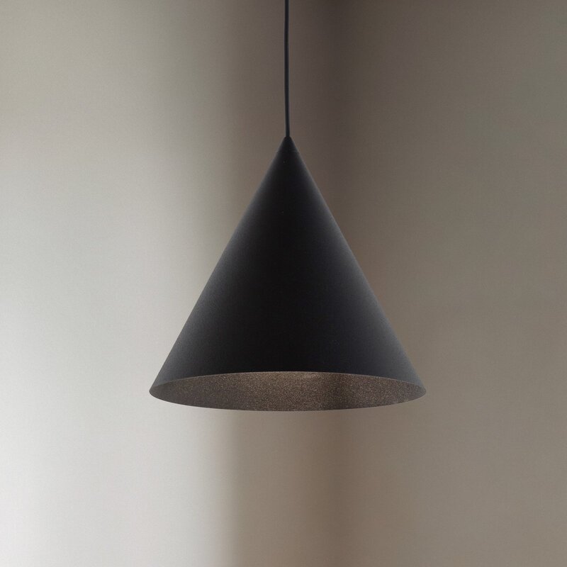 TK Lighting Hängeleuchte Pendelleuchte Cono Lampe schwarz einflammig 25 cm - 5901780566302