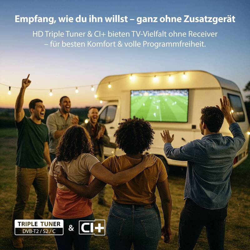 Dyon 24" HD LED TV mit Triple Tuner USB HDMI für Hotelgebrauch - 4260552544520