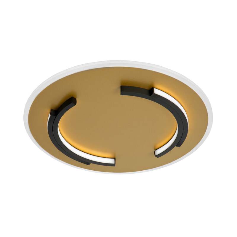 Lucide Deckenleuchte Lampe Andreas LED Leuchte gold matt Ø40cm warmweiß 30W - 5411212441744