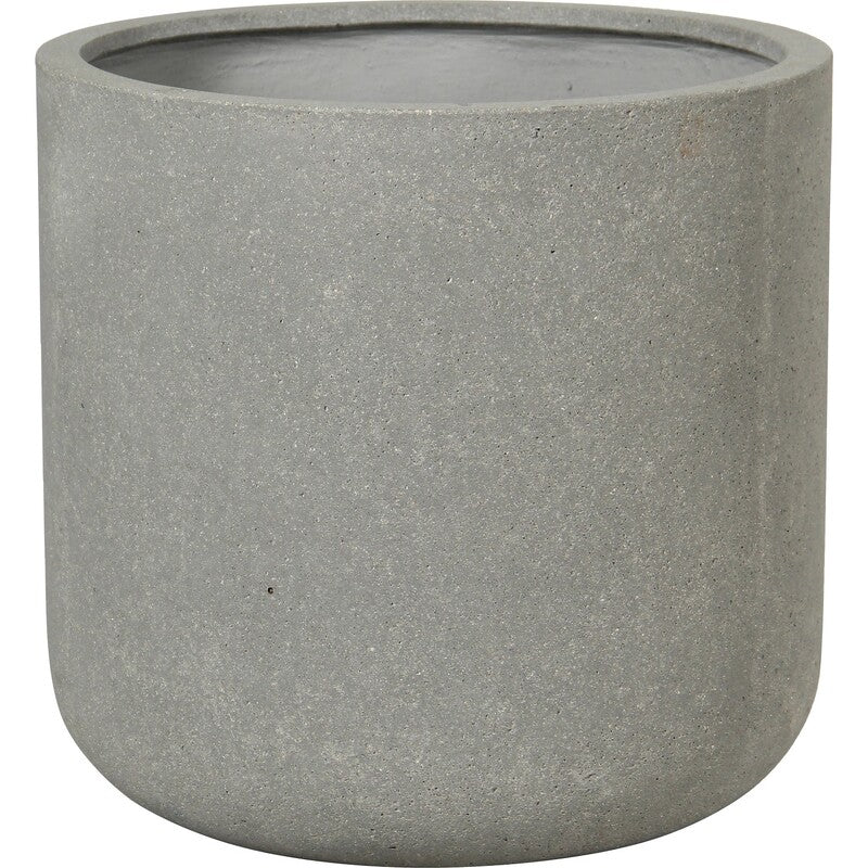 Pflanztopf Leichtzement grau 41x41cm Blumentopf mit Bodenloch für Bewässerung - 4007876481854