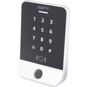B-Ware Sygonix Fingerprint RFID Zugangssystem Aufputz 12V DC mit Tastatur silber 1000