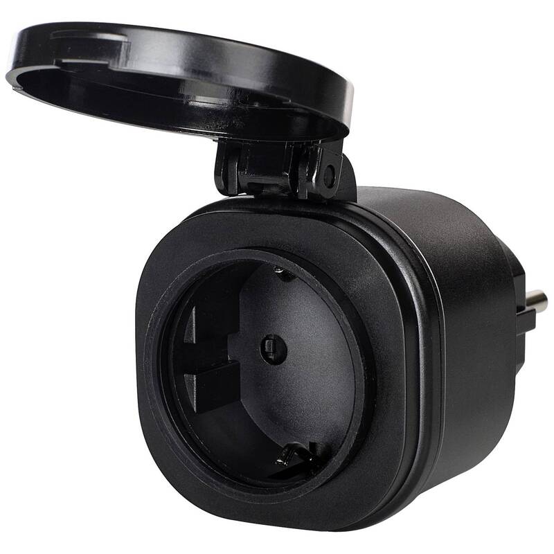 Smartwares 2 Funksteckdosen Set Steckdosenschalter Mini Fernbedienung Außen IP44 - 8711658435169