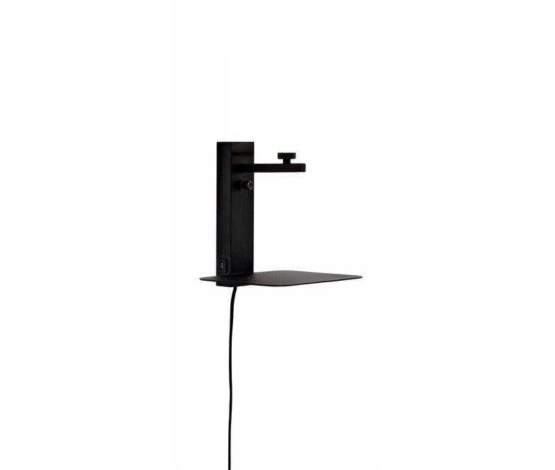 Its about RoMi Wandleuchte E14 LED Florence Eisen Ablage USB SIEHE TEXT/FOTO - 8716248081535