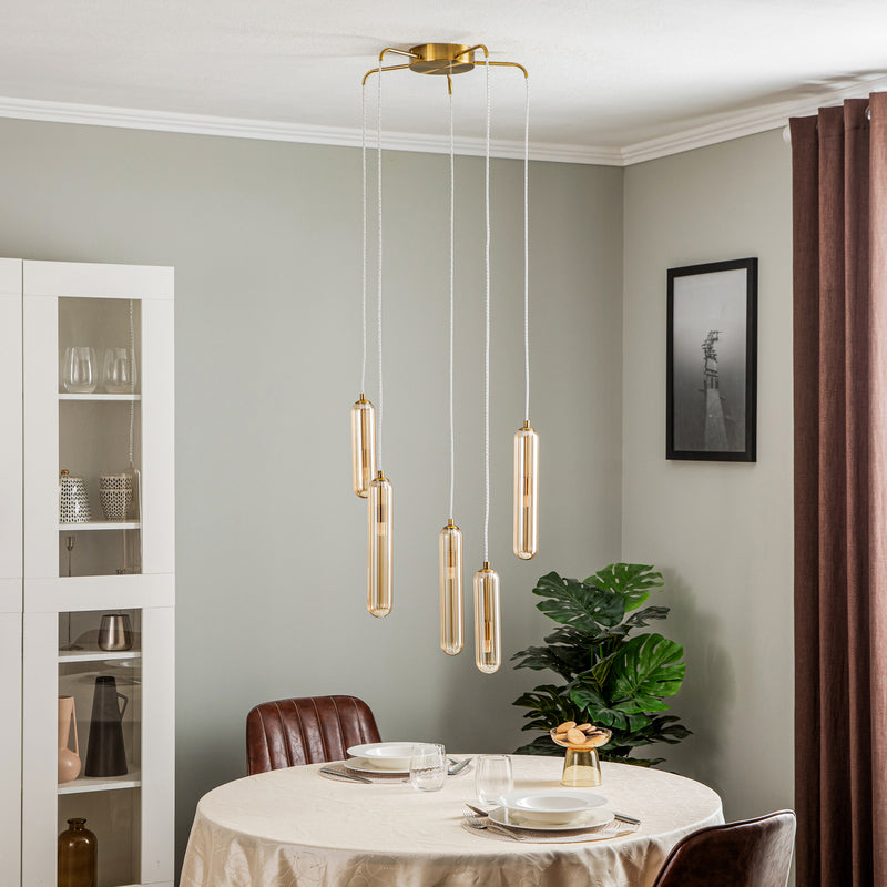 Lucande Freylin Hängeleuchte Hängelampe Leuchte Lampe Pendelleuchte Pendellampe - 4251911778564