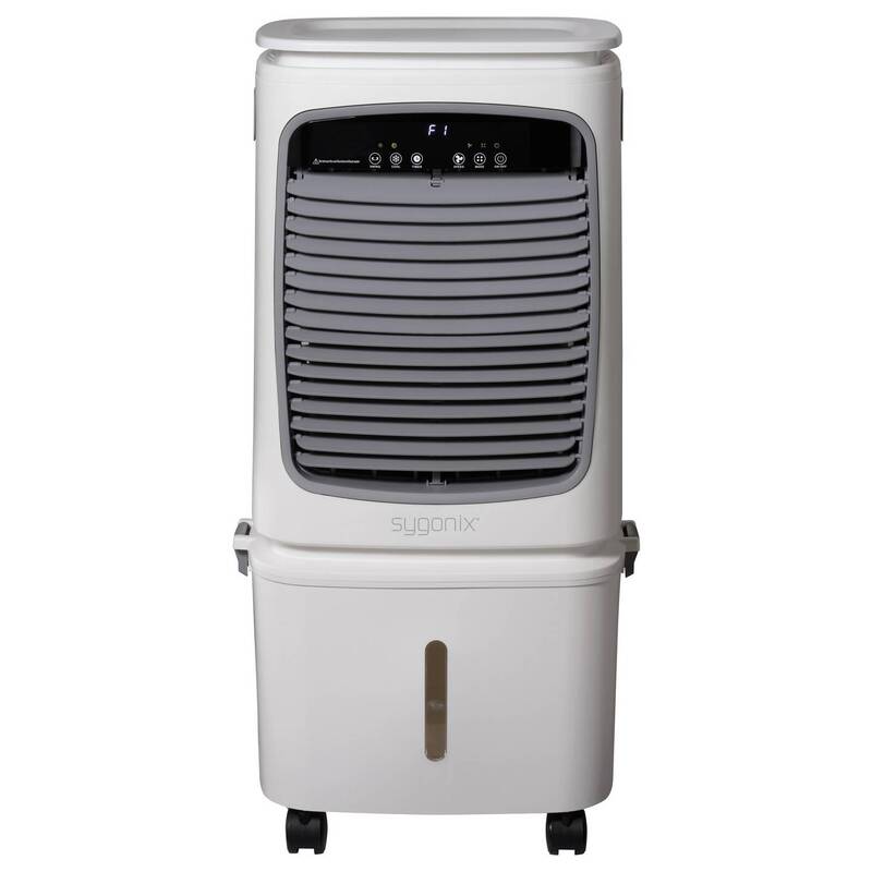 Sygonix Luftkühler 80W Klimagerät Ventilator mit Fernbedienung Timer Weiß Kühler - 4064161489520