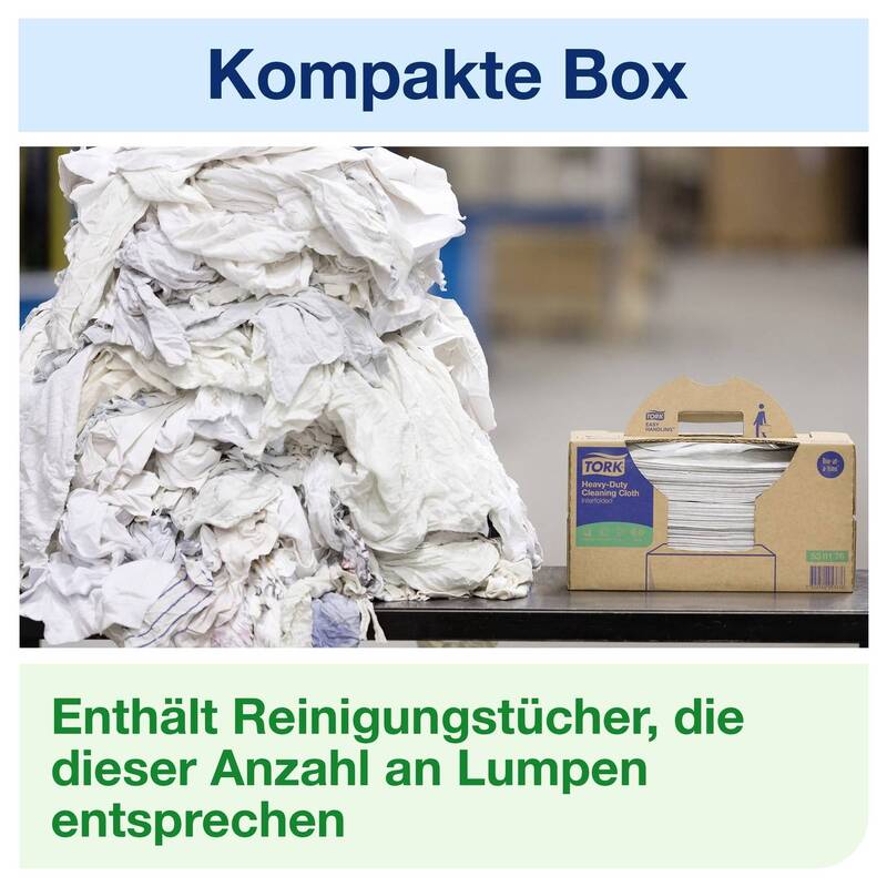 Tork Reinigungstücher 1 lagig 210 Tücher Vlies grau Oberflächenreinigung Box - 7322541184012