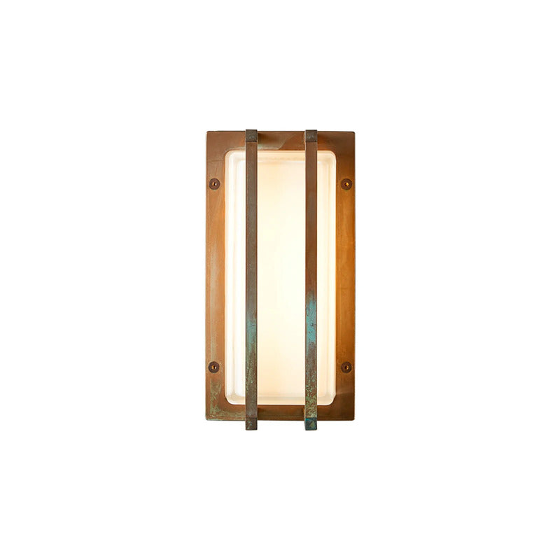 Moretti Luce Außenwandleuchte Gartenleuchte Ice Cubic 3413 messing antik IP65 - 8021035016349