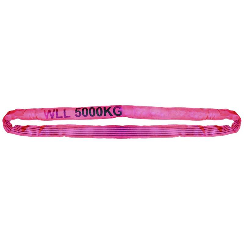 Target Rundschlinge Hebeband Ladungssicherung 90415 Arbeitslast WLL 5 t Rot - 4260170161871