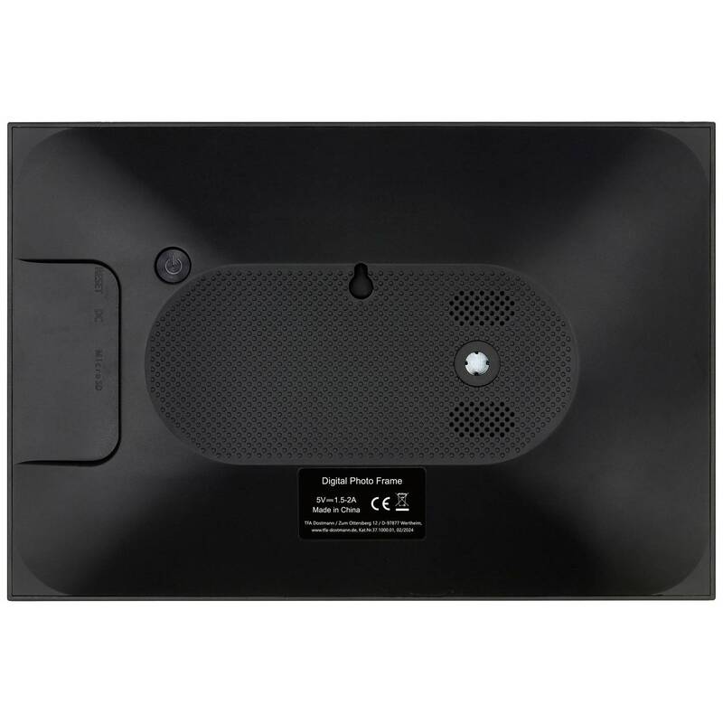 TFA Dostmann Bilderrahmen Digitaler Fotorahmen WiFi Frameo App 32 GB Schwarz - 4009816041340