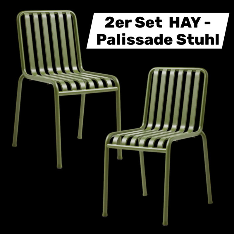 Hay Palissade Stuhl Esszimmerstuhl Gartenstuhl Balkonstuhl Designstuhl 2 STÜCK - 5710441202189