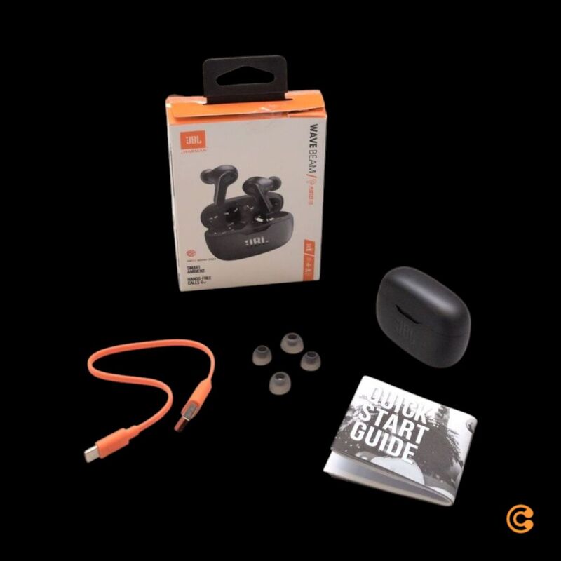 JBL In Ear Kopfhörer Wave Beam Bluetooth Stereo kabellos mit Mikrofon schwarz 8h - 6925281947100